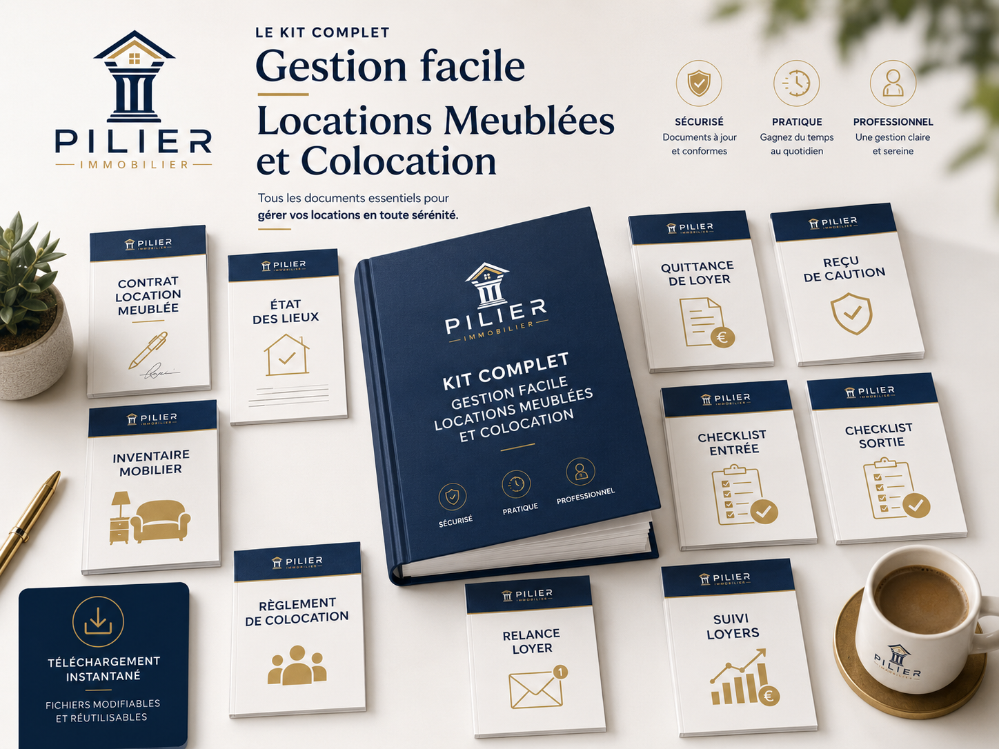 Illustration du Kit complet Gestion facile Locations Meublées et Colocation